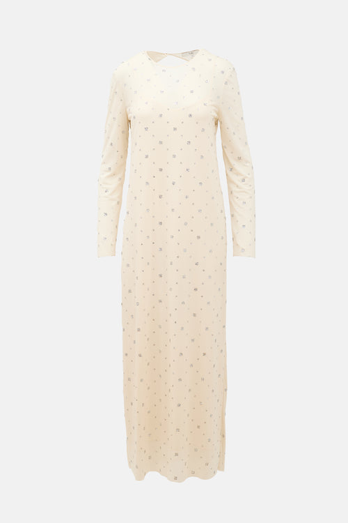 Tibi Sheer Embellished Dress