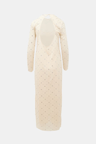 Tibi Sheer Embellished Dress