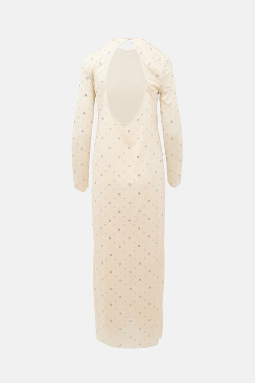 Tibi Sheer Embellished Dress