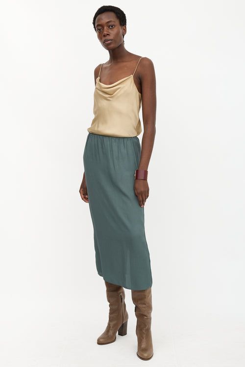 Tibi Slip Midi Skirt