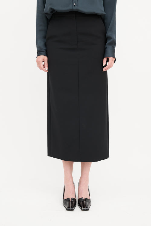 Tibi Tropical Wool Maxi Trouser Skirt