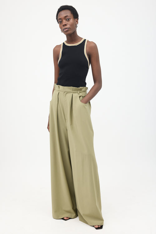 Tibi Walker Wide Leg Trouser