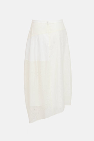 Tibi Cotton Eyelet Skirt