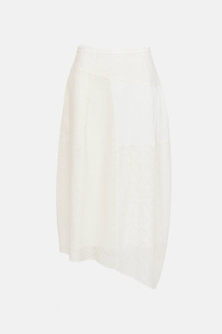 Tibi Cotton Eyelet Skirt