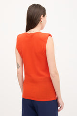 Tibi Wool Knit Padded Top