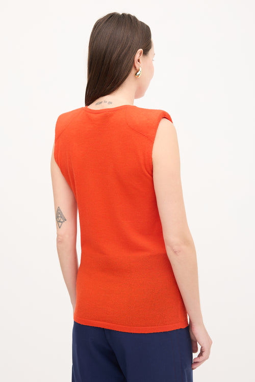 Tibi Wool Knit Padded Top