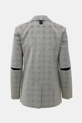 Tibi Wool Marlon Check Blazer