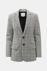 Tibi Wool Marlon Check Blazer