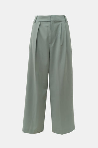 Tibi Wool Wide Leg Trouser