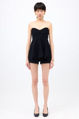 Tibi Wool Crepe Melee Top