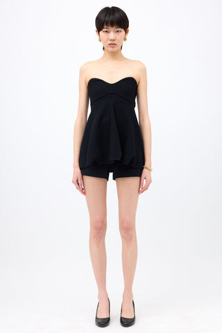 Tibi Wool Crepe Melee Top