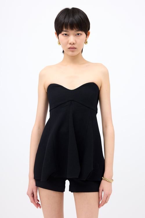 Tibi Wool Crepe Melee Top