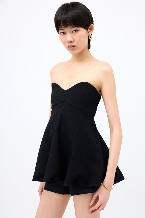 Tibi Wool Crepe Melee Top