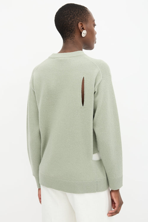 Tibi Wool Easy Pullover Sweater