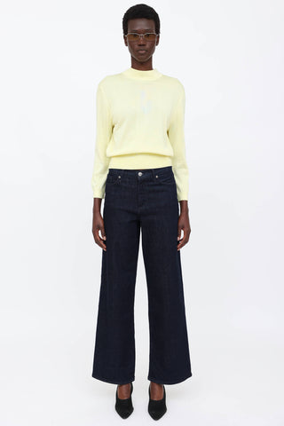 Tibi Knit Mock Neck Top
