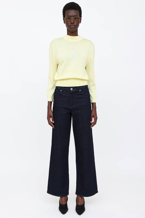 Tibi Knit Mock Neck Top