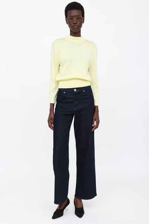 Tibi Knit Mock Neck Top
