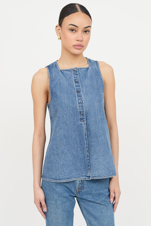 Tibi Button Sleeveless Vest