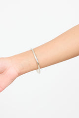 Tiffany & Co. 1999 Sterling Silver Twist Bangle Bracelet