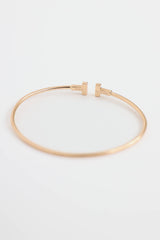 Tiffany & Co. 18K Rose Gold Narrow T Wire Bracelet