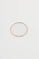 Tiffany & Co. 18K Rose Gold Narrow T Wire Bracelet