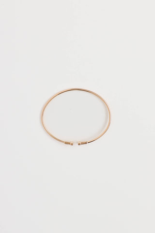 Tiffany & Co. 18K Rose Gold Narrow T Wire Bracelet