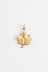 Tiffany & Co. 18K Yellow Gold Maple Leaf Pendant