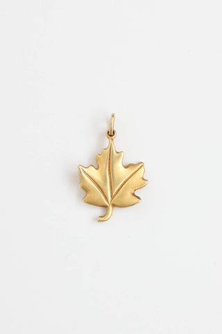 Tiffany & Co. 18K Yellow Gold Maple Leaf Pendant