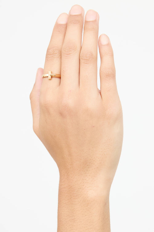 Tiffany & Co. 18K Yellow Gold T1 Ring
