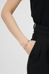 Tiffany & Co.18K White Gold & Diamond T1 Narrow Bracelet