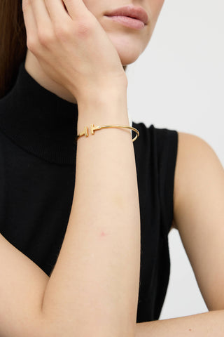 Tiffany & Co.18K Yellow Gold T Wire Bracelet