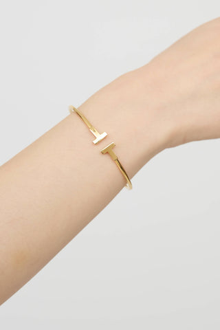 Tiffany & Co.18K Yellow Gold T Wire Bracelet