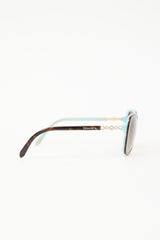 Tiffany & Co. TF4121 Embellished Rectangular Sunglasses