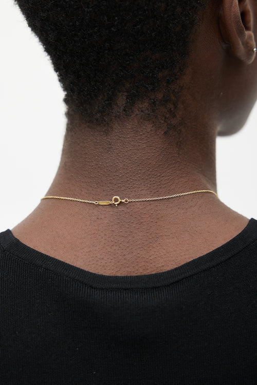 Tiffany & Co. 18k Gold Bow Necklace