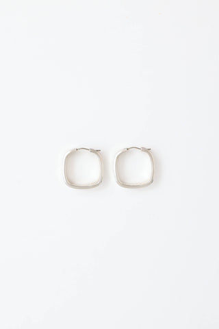 Tiffany & Co.Sterling Silver 1837 Square Hoop