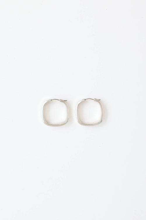 Tiffany & Co.Sterling Silver 1837 Square Hoop