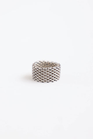 Tiffany & Co. Sterling Silver Somerset Mesh Ring