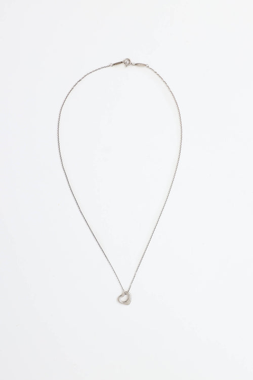 Tiffany & Co.Elsa Peretti Sterling Silver Open Heart Necklace