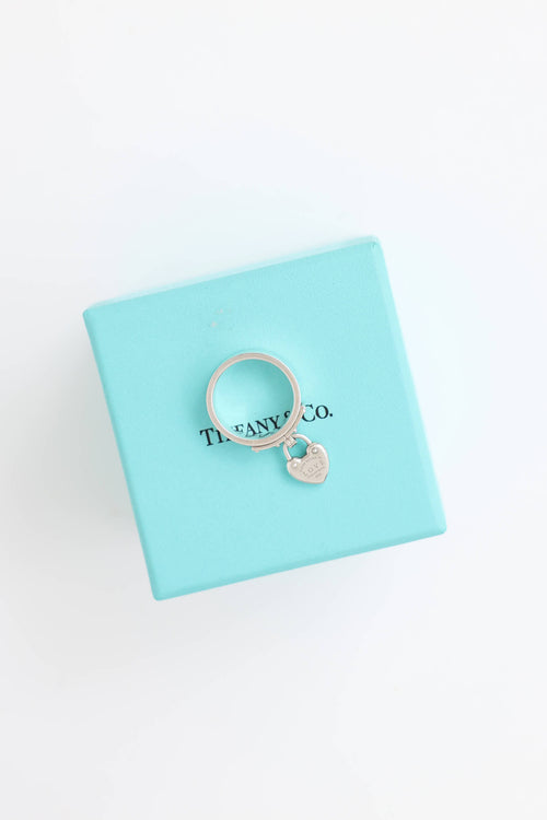 Tiffany & Co.Sterling Silver Love Heart Lock Ring