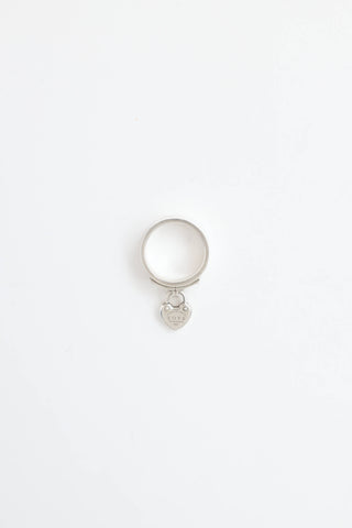 Tiffany & Co.Sterling Silver Love Heart Lock Ring