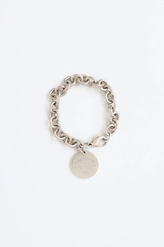Tiffany & Co.Sterling Silver Circle Return Tag Bracelet