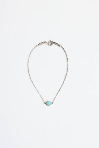 Tiffany & Co.Elsa Peretti Sterling Silver By The Yard Turquoise Bracelet