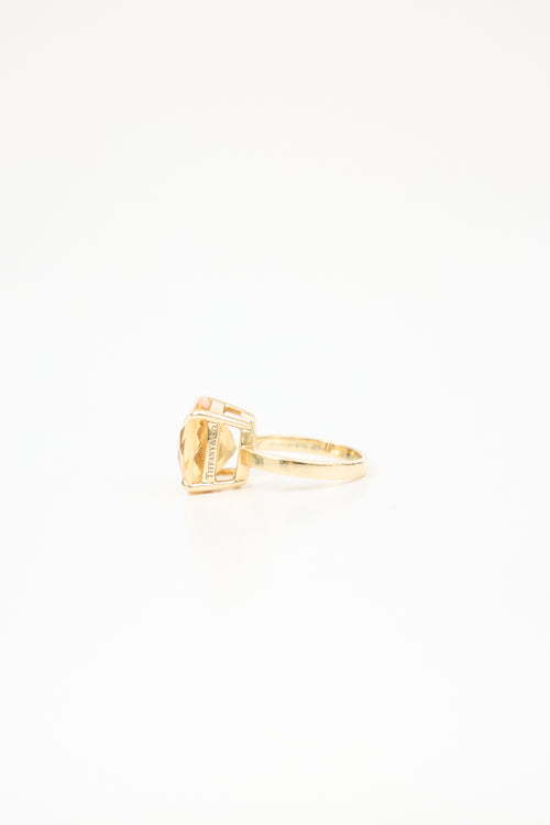 Tiffany & Co. 18K Yellow Gold & Citrine Cocktail Ring