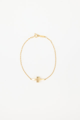 Tiffany & Co. 18K Gold Double T Bracelet