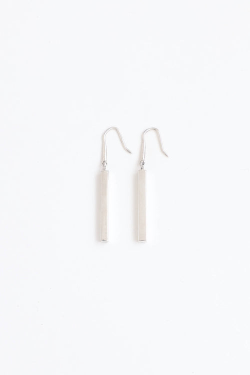 Tiffany & Co. X Elsa Peretti Sterling Silver Bar Drop Earrings
