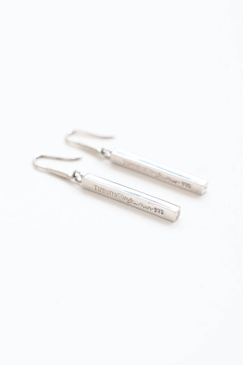 Tiffany & Co. X Elsa Peretti Sterling Silver Bar Drop Earrings