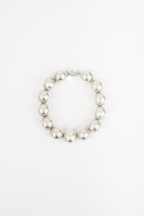 Tiffany & Co. Sterling Silver HardWear Ball Bracelet