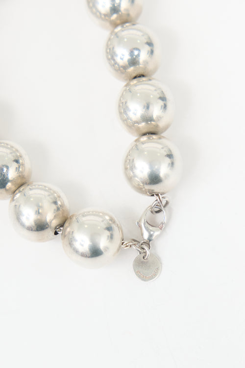 Tiffany & Co. Sterling Silver HardWear Ball Bracelet