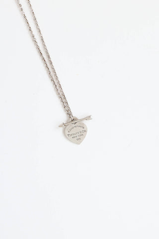 Tiffany & Co.Sterling Silver Love Struck Return Tag Necklace