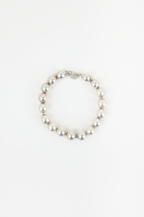 Tiffany & Co. Sterling Silver HardWear Ball Bracelet